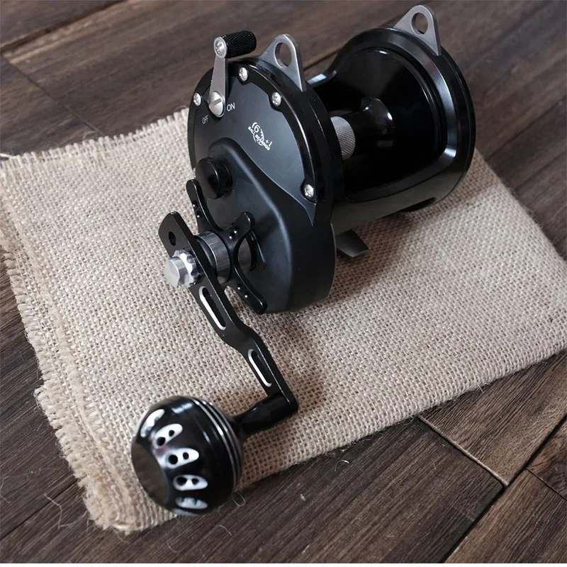 2019 New V7 Trolling Reel 4.1:1 Gear Ratio 6+1BB 30Kg Drag Power Right Hand Bait Casting Boat Fishing Drum | Спорт и развлечения