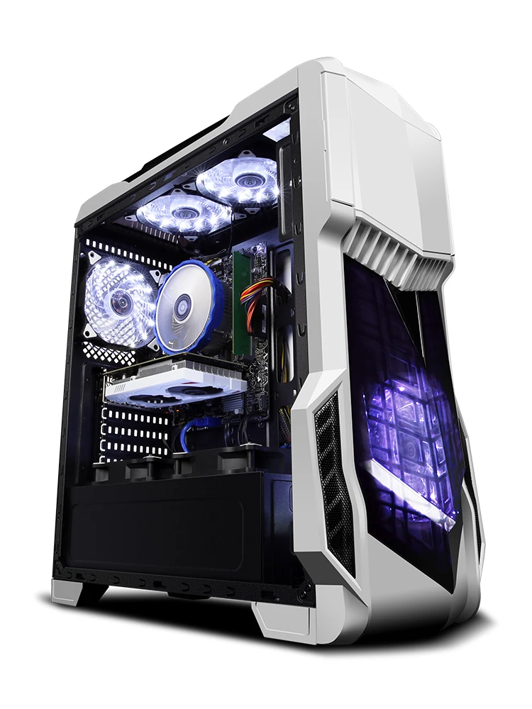 Игровой ПК KOTIN Z2 Intel I7 9700K GTX1060 6GB GPU 120GB SSD 1 ТБ HDD игровой настольный компьютер ASUS B360M 8GB ram компьютер PUBG 4 вентилятора