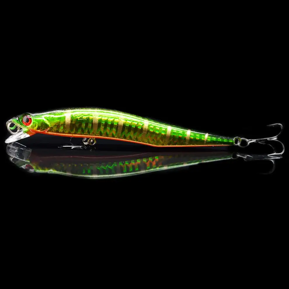 6pcs/lot 11.5cm 10g Wobbler Artificial Bait Minnow Fishing Lure Laser Hard with 3D Eyes Triple Hook | Спорт и развлечения