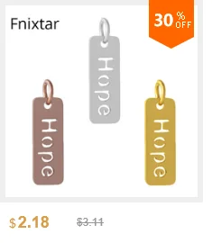 Fnixtar DIY ручной работы из нержавеющей стали мини Шарм Подвеска 12 мм полированный золотой цвет OM Sun Металлические Подвески для изготовления ювелирных изделий 5 шт./лот