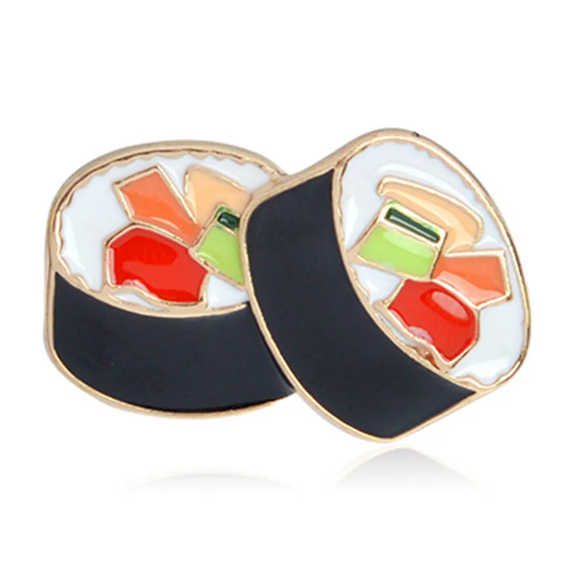 Брошь в виде суши из мультфильма для женщин 3 шт./компл. модные эмалированные