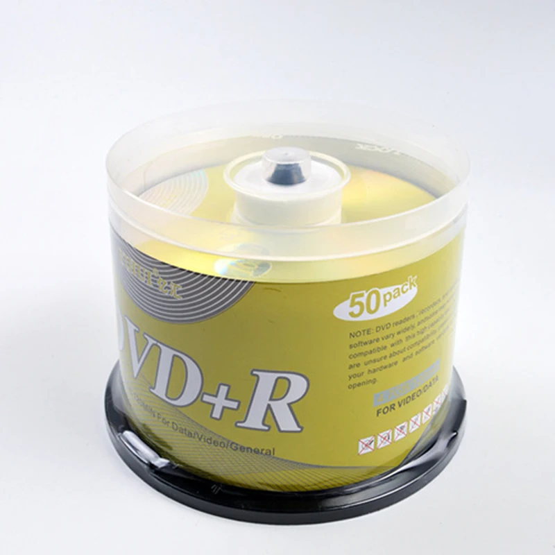 Бесплатная доставка 50 шт./лот DVD диски пустые + R CD 4 7 ГБ 16X Bluray запись одного раза