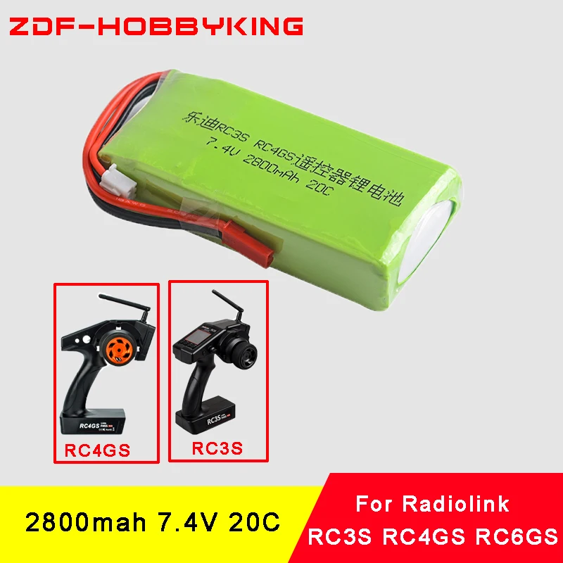 ZDF Новое поступление литий-полимерный 2S 7 4 V 2800mah 20C Lipo аккумулятор для радиолинков