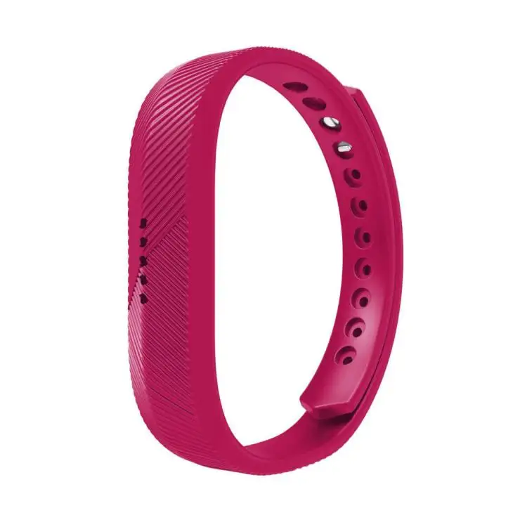 Rose red Мягкий силиконовый ремешок на запястье для Fitbit Flex 2 спортивный умный Браслет сменный Браслет S трекер активности аксессуары - Цвет: Rose red