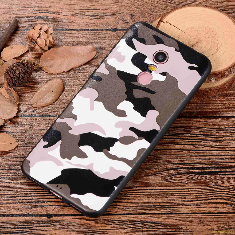 3 kinds ArmyGreen Camouflage pattern Soft Silicone TPU phone case For Redmi 4A 4X 5 Plus 5A cover caso etui |