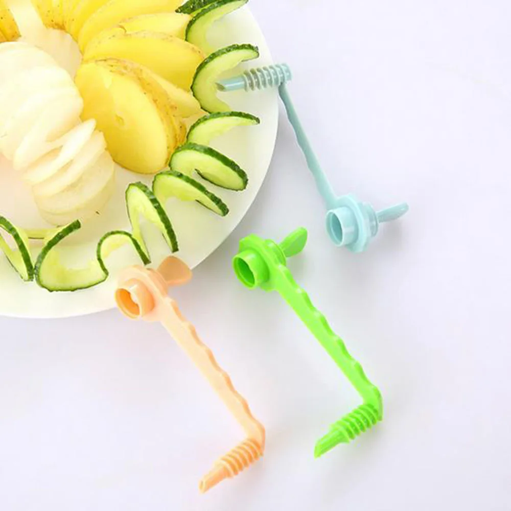 1 шт. ручные слайсеры креативный спиральный резак сделай сам витой картофель