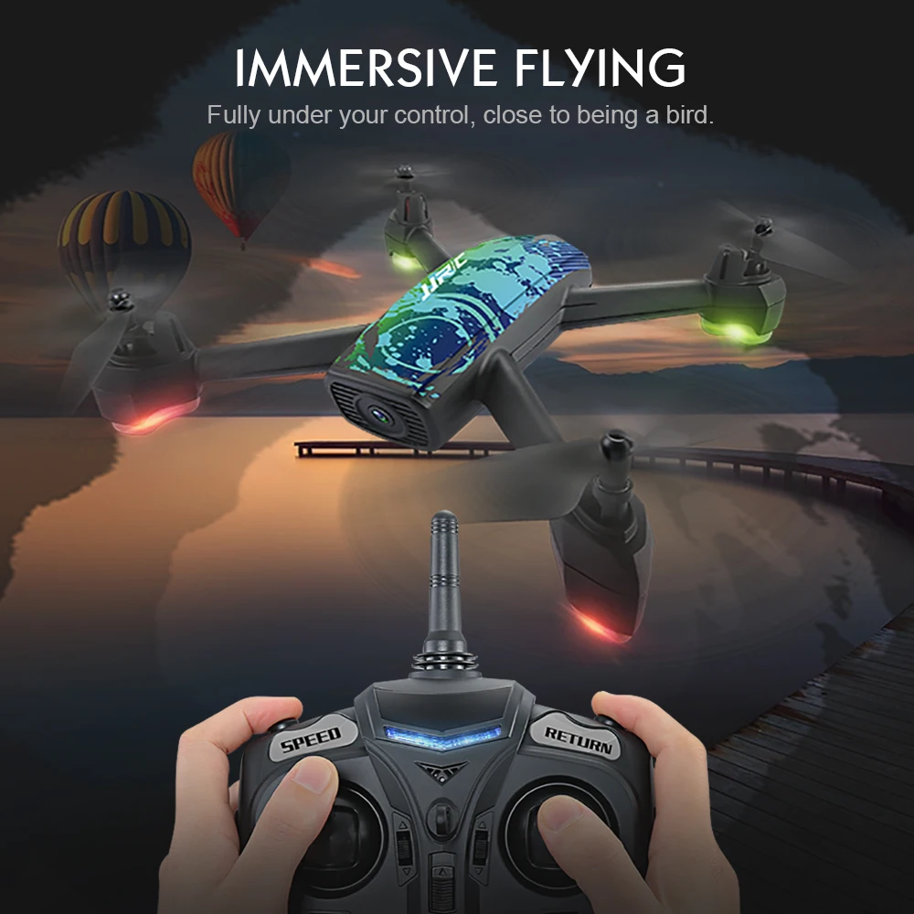 Квадрокоптер JJRC H55 Радиоуправляемый Дрон с камерой Wi Fi FPV RC GPS позиционированием