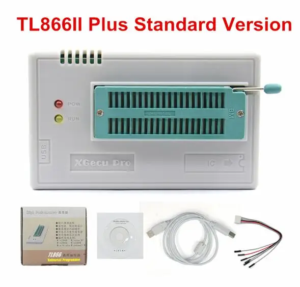 TL866II PLUS V9.0 MINI PRO TL866 II Plus USB Универсальный программатор EEPROM FLASH с адаптерами высокоскоростной программатор - Цвет: TL866II PLUS