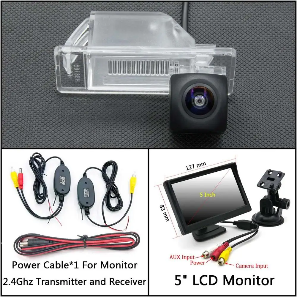C Wireless 5inch LCD 175 градусов HD камера заднего вида для Nissan X-Trail XTrail X Trail Qashqai Rogue Sport NV200 Kicks для Infiniti Q50 автомобиля - Название цвета: C Wireless 5inch LCD