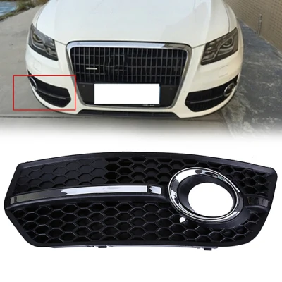 1 Pcs Right Автомобильный противотуманный светильник posbay с левой и правой стороны, нижняя решетка бампера для Audi Q5(8R) MK1 2008-2012, внешние решетки для автомобиля - Color: 1 Pcs Right