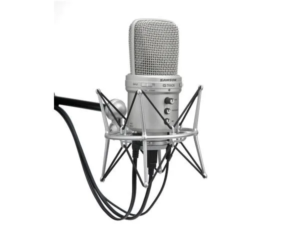 USB конденсаторный микрофон SAMSON G-Track/G Track со встроенным аудиоинтерфейсом и микшером для подкастов/инструкторов и т. Д
