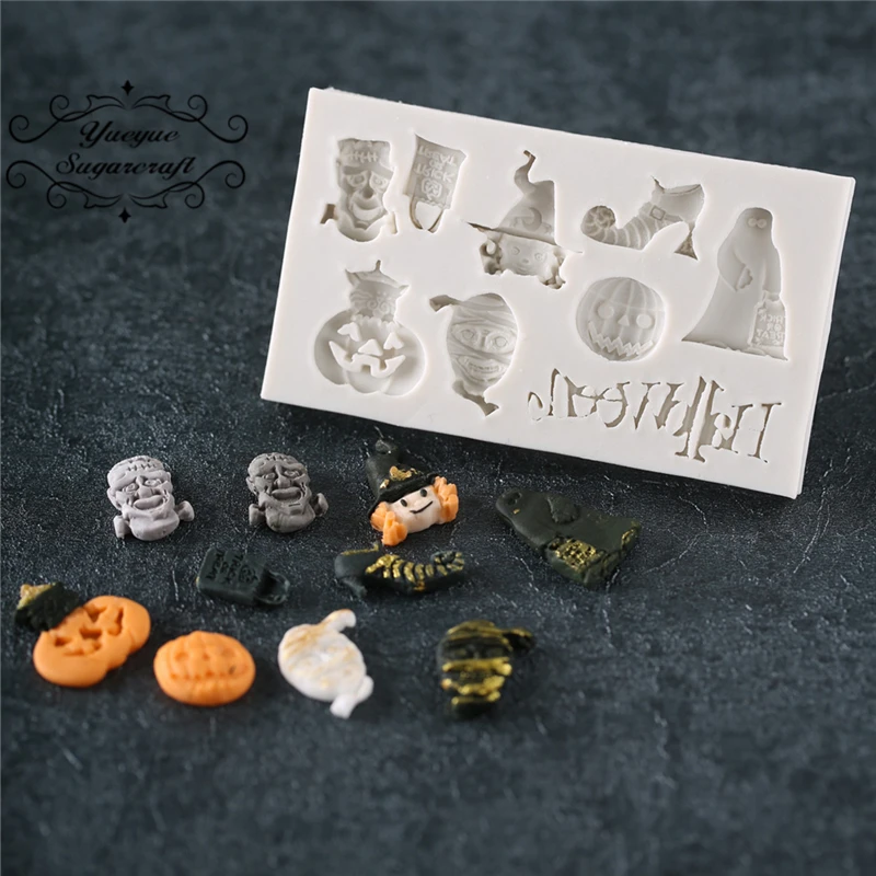 Yueyue Sugarcraft силиконовая форма на Хеллоуин помадка для украшения торта инструменты