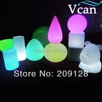 waterproof plastic colours change remote control led table lamp vc b1636