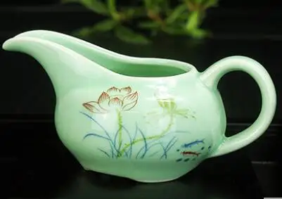 Ярмарка чашка синий и белый чайник, костяного фарфора GaiWan, Chahai, фарфор фильтр кружка, чайный сервис - Цвет: 16