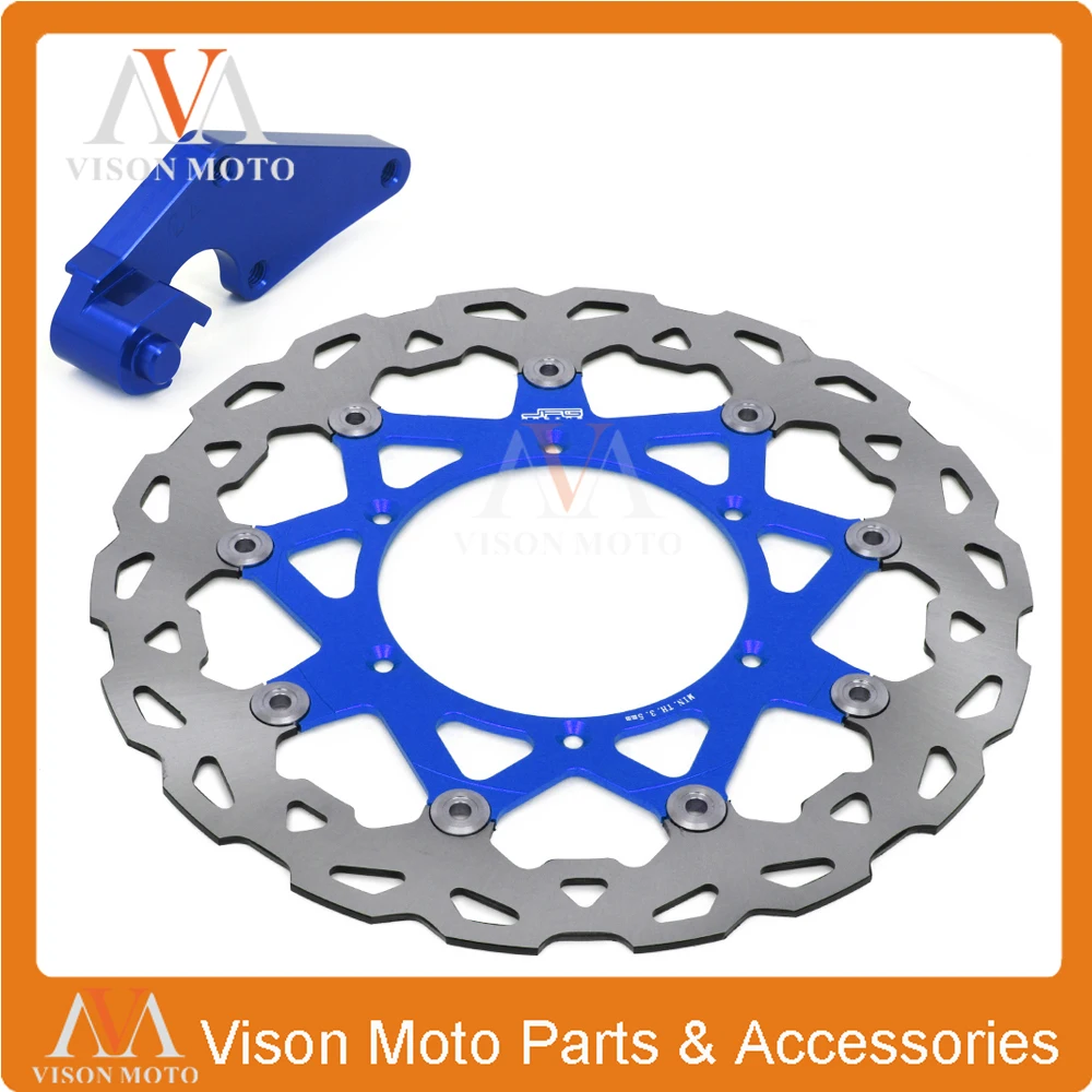 

320MM Floating Brake Discs+Bracket For Yamaha YZ250F 07-15 YZ450F 08-15 Dirt Pit Bike Motocross Enduro Supermoto Racing