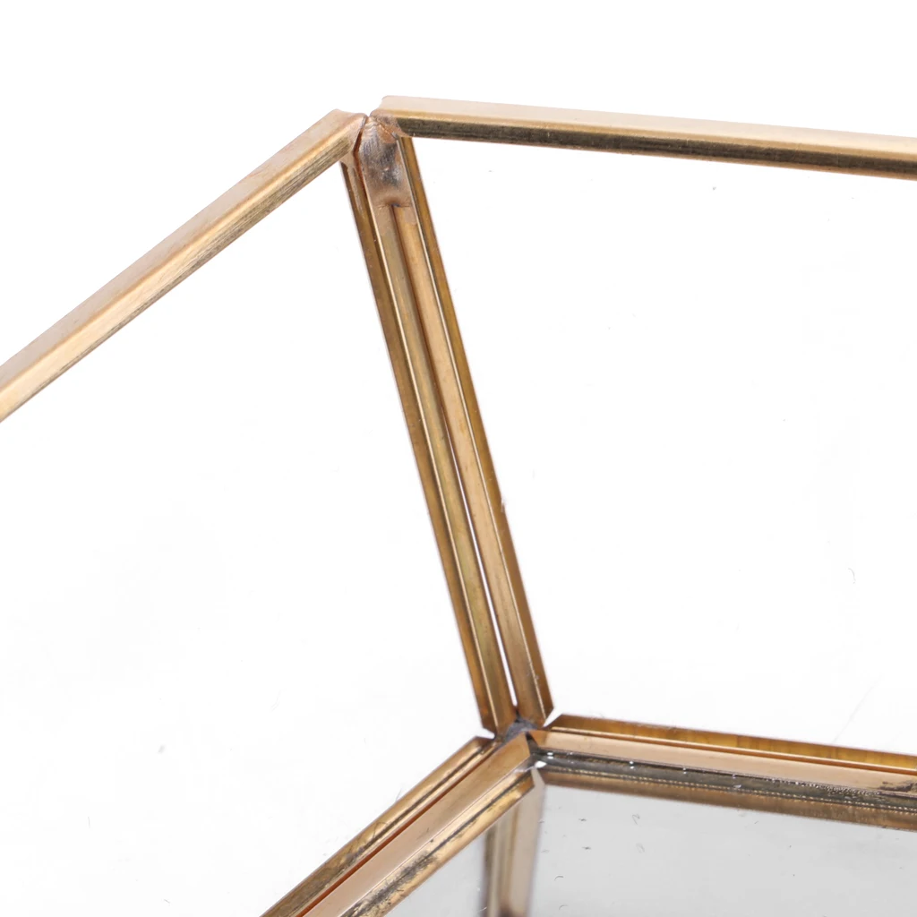 Геометрический прозрачный стеклянный поднос для ювелирных изделий органайзер