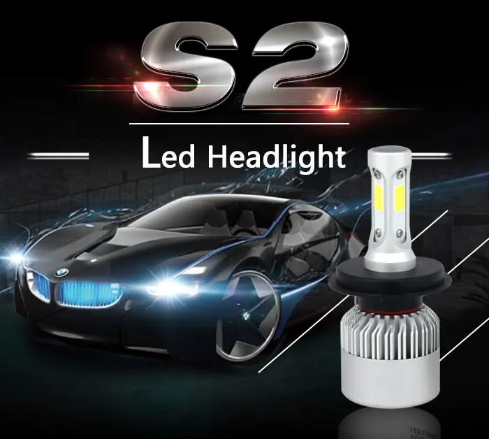 

2Pcs H4 H7 H11 H1 H3 9005 9006 COB Car LED Headlight Bulbs Hi-Lo Beam 72W 8000LM 6500K Auto Headlamp Fog Light Bulb DC12v 24v