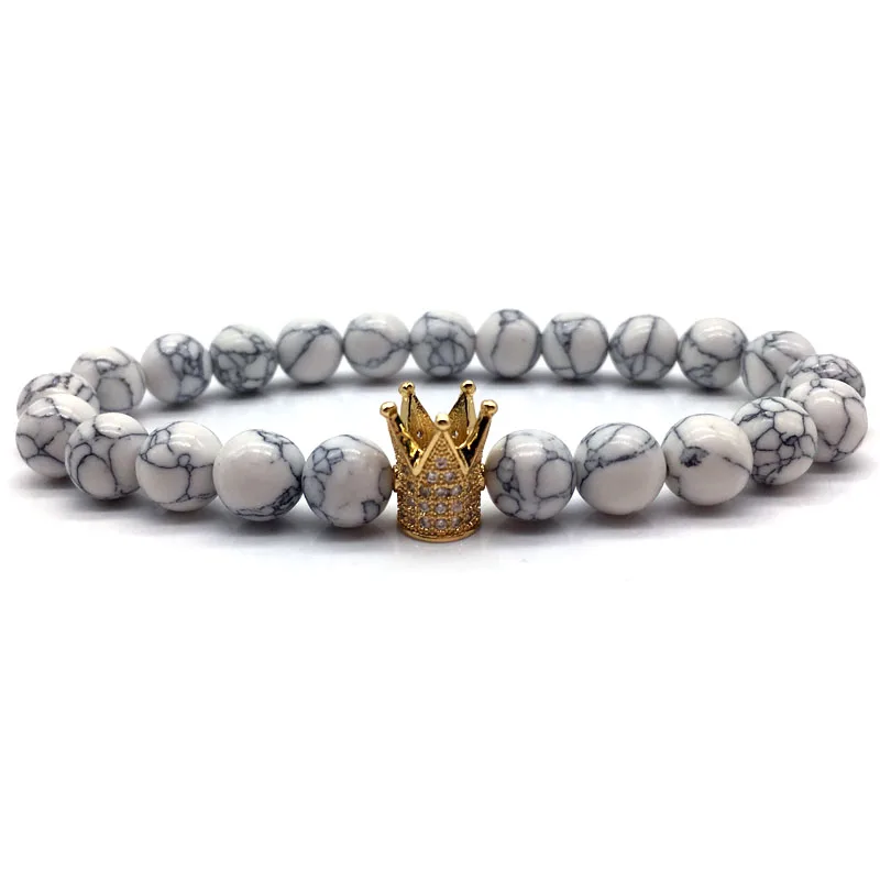 Классический корона для мужчин браслет 2018 Новая мода бисером простой