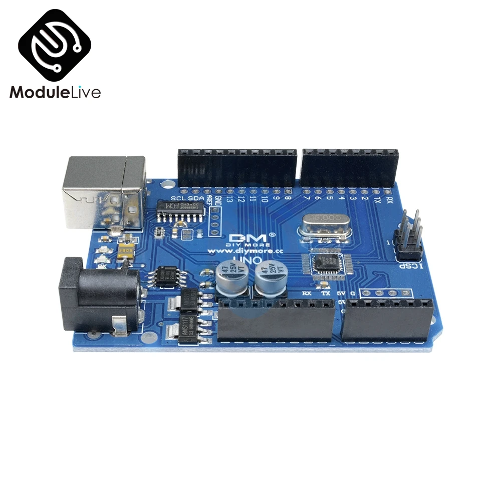 UNO R3 Compatibles Board mit Atmel ATmega328P 16 МГц CH340 CH340G USB драйвер платы заменить Atmega16U2 One|Детали и