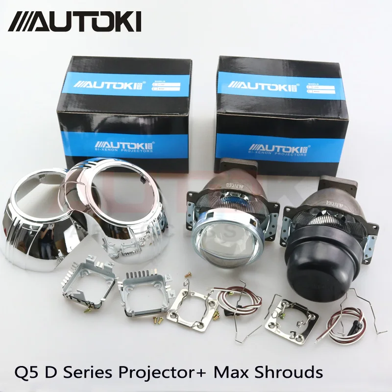 Автомобильные фары 3 дюйма Koito Q5 Bi xenon hid проектор объектив + S Max кожухи