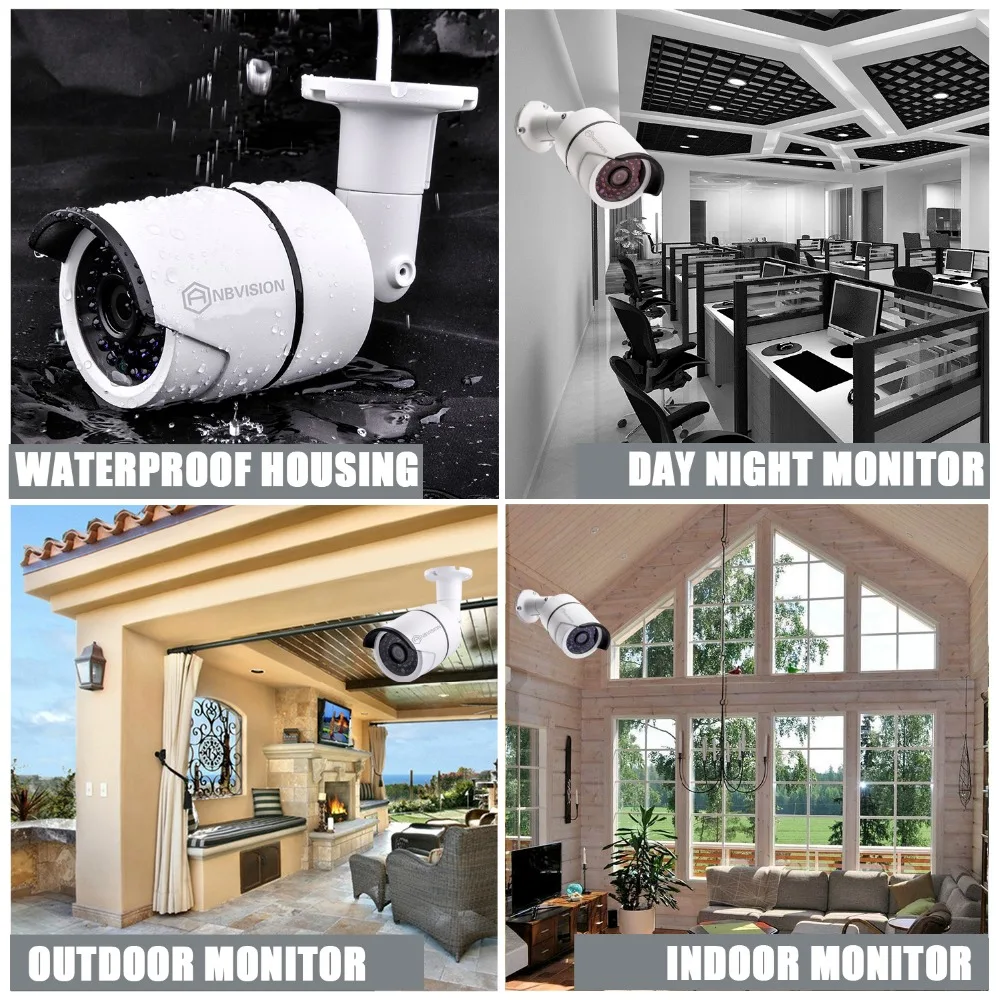 Eyessys 8/4 канал PoE Комплект видеонаблюдения Системы Камера 1080 P CCTV 8/4/6 шт 2.0MP IP пуля