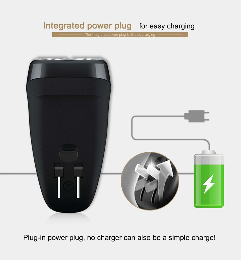 Philips электробритва PQ182 и PQ190 перезаряжаемая для мужчин двойная головка Philips бритвенный станок 220 В уход за лицом