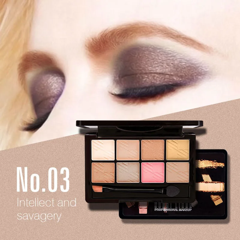 Роскошный поддон для теней век 8 цветов профессиональный телесного цвета с