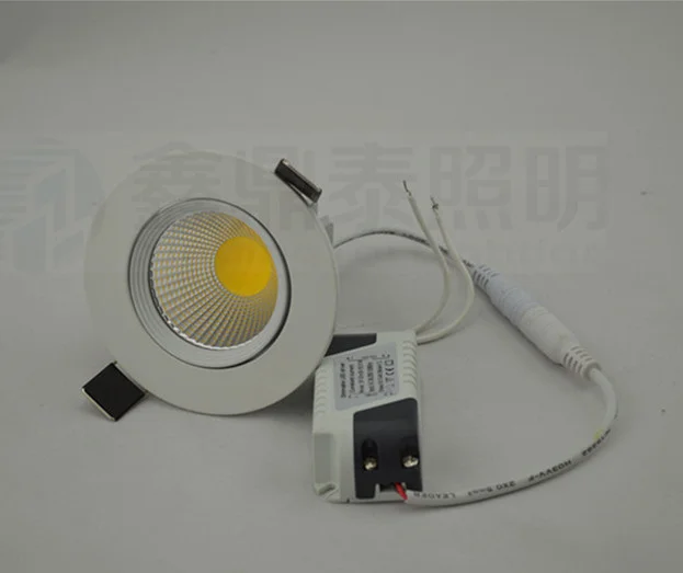

Диммируемый Светодиодный точечный светильник COB, белый корпус, 7 Вт, 10 Вт, 15 Вт, встраиваемый потолочный светодиодный точесветильник светиль...