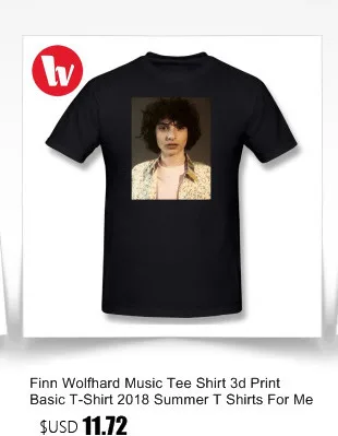 Finn Wolfhard Футболка мужская 3d Принт футболки с графическими принтами для мужчин с коротким рукавом футболки мужские размера плюс забавная Летняя Повседневная хлопковая футболка