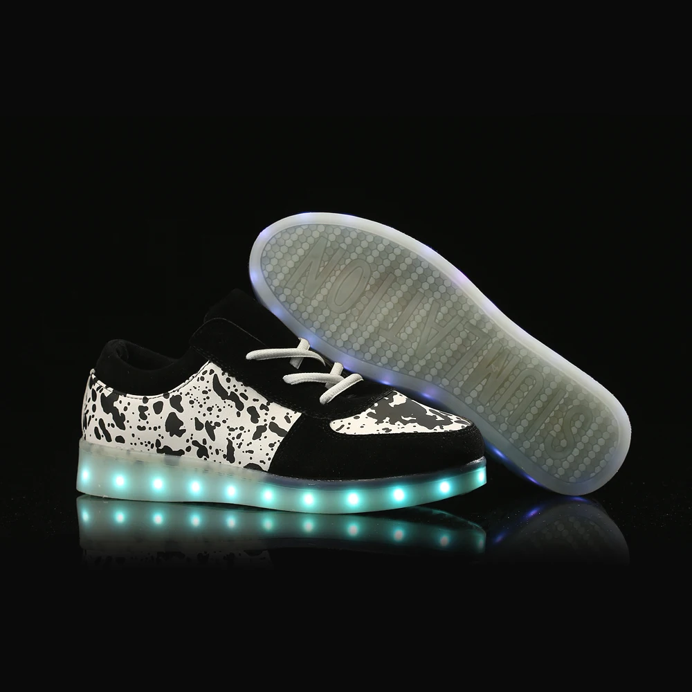 7 цвета Новый женский LED обувь chaussures световой взрослых свет повседневная высокий