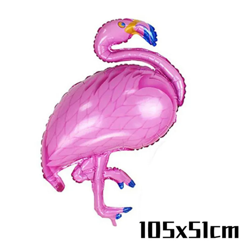 1pcs Foil Balloon Розовый фламинго день рождения декоративная бумага для вечеринок тарелки салфетки чашки Посуда Фламинго Свадебные украшения летние принадлежности для вечеринок - Цвет: 1pcs Foil Balloon