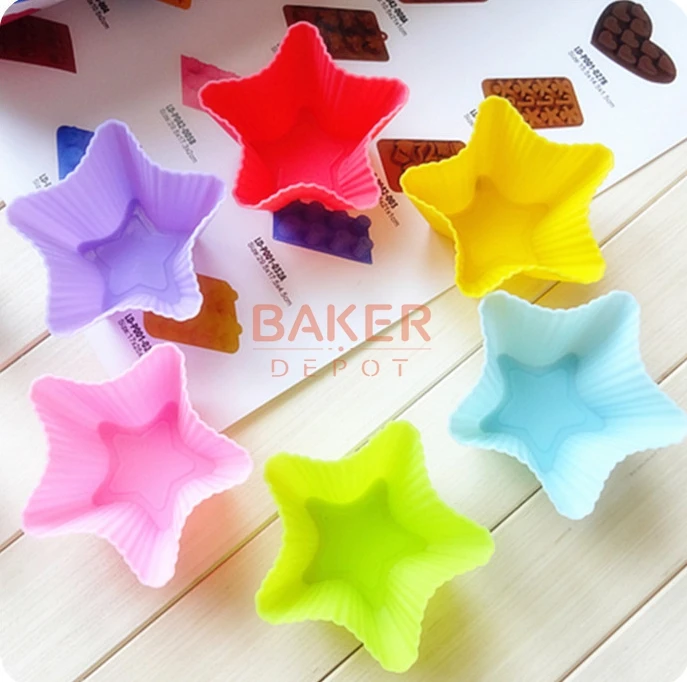 Силиконовые инструменты для торта желе-формы шоколада 7 см пентаграмма Стильные