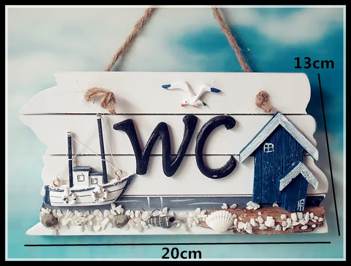 Деревянная привлекательная дверная тарелка в средиземноморском стиле домашний