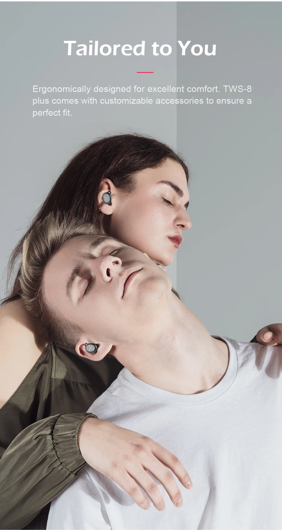 SANLEPUS Bluetooth наушники настоящие беспроводные наушники TWS 5,0 спортивные наушники стерео бас гарнитура шумоподавление для телефонов