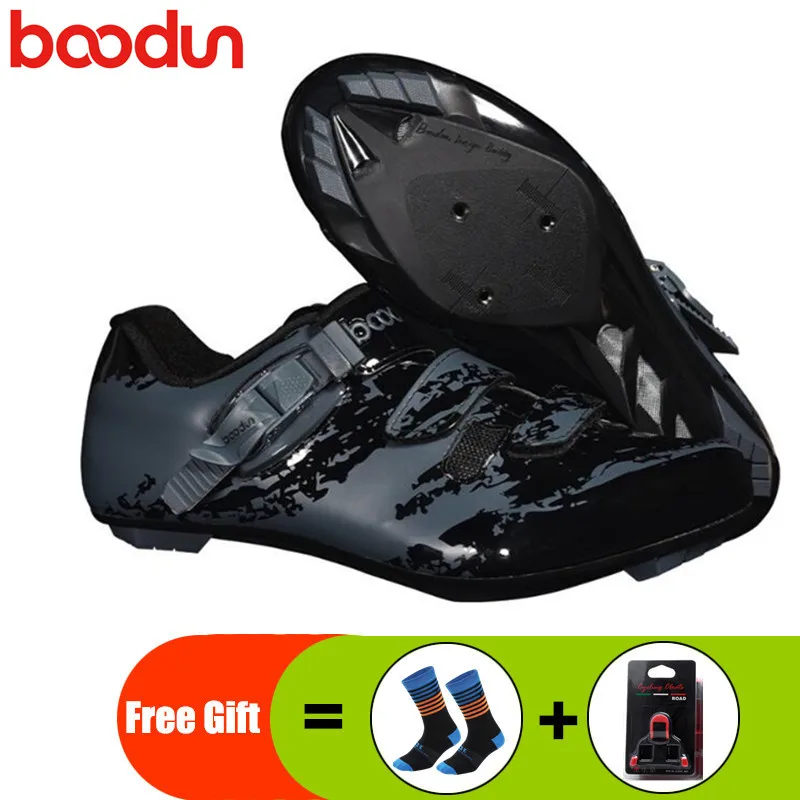 add gift Кроссовки для шоссейных велосипедных кроссовок, набор педалей, дышащая велосипедная самоблокирующаяся велосипедная обувь, Zapatillas Ciclismo, спортивные гоночные кроссовки - Цвет: add gift