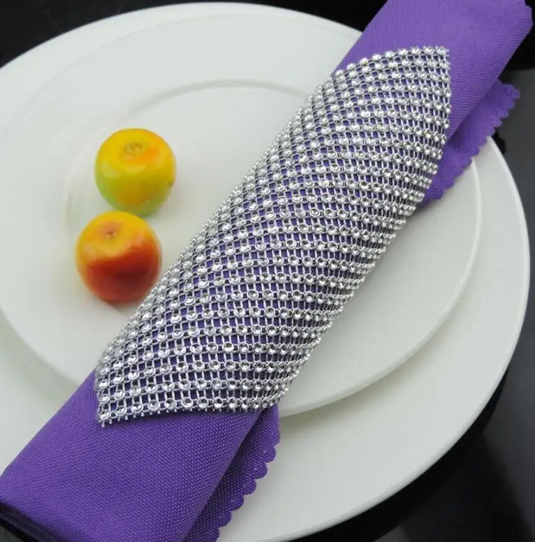 Кристальная сетка оберточная салфетка держатель кольца стол салфетки Пряжка