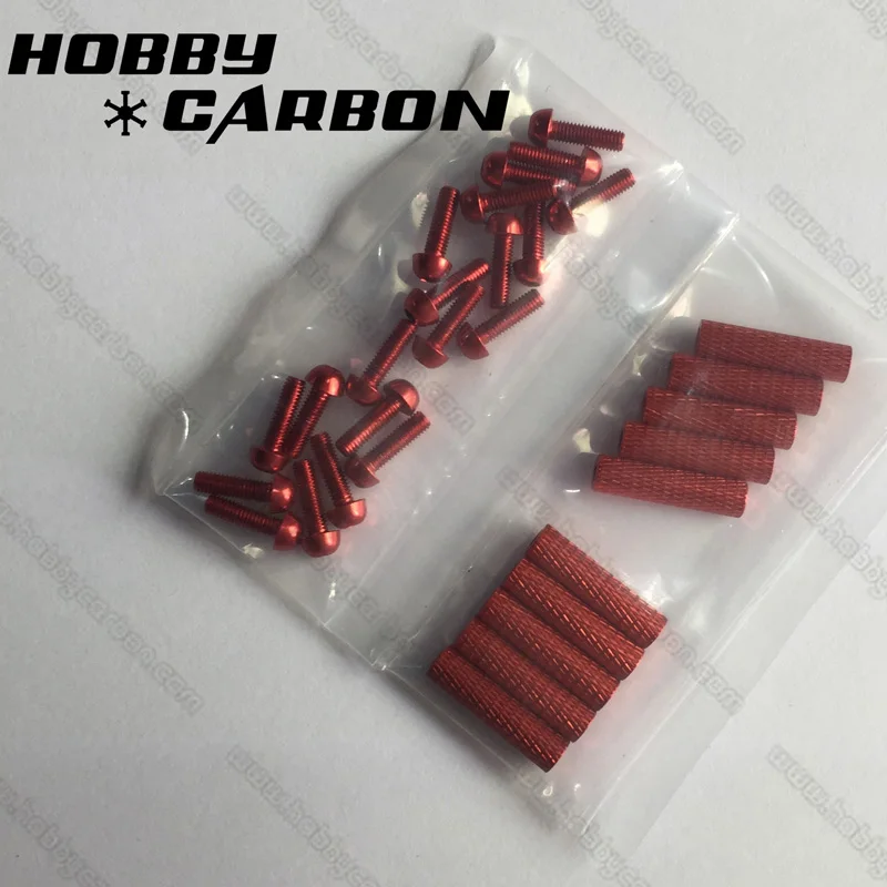 HOBBY CARBON Комплект крепежа 7075 Алюминиевый M3x10 круглая кнопка шестигранный болт с