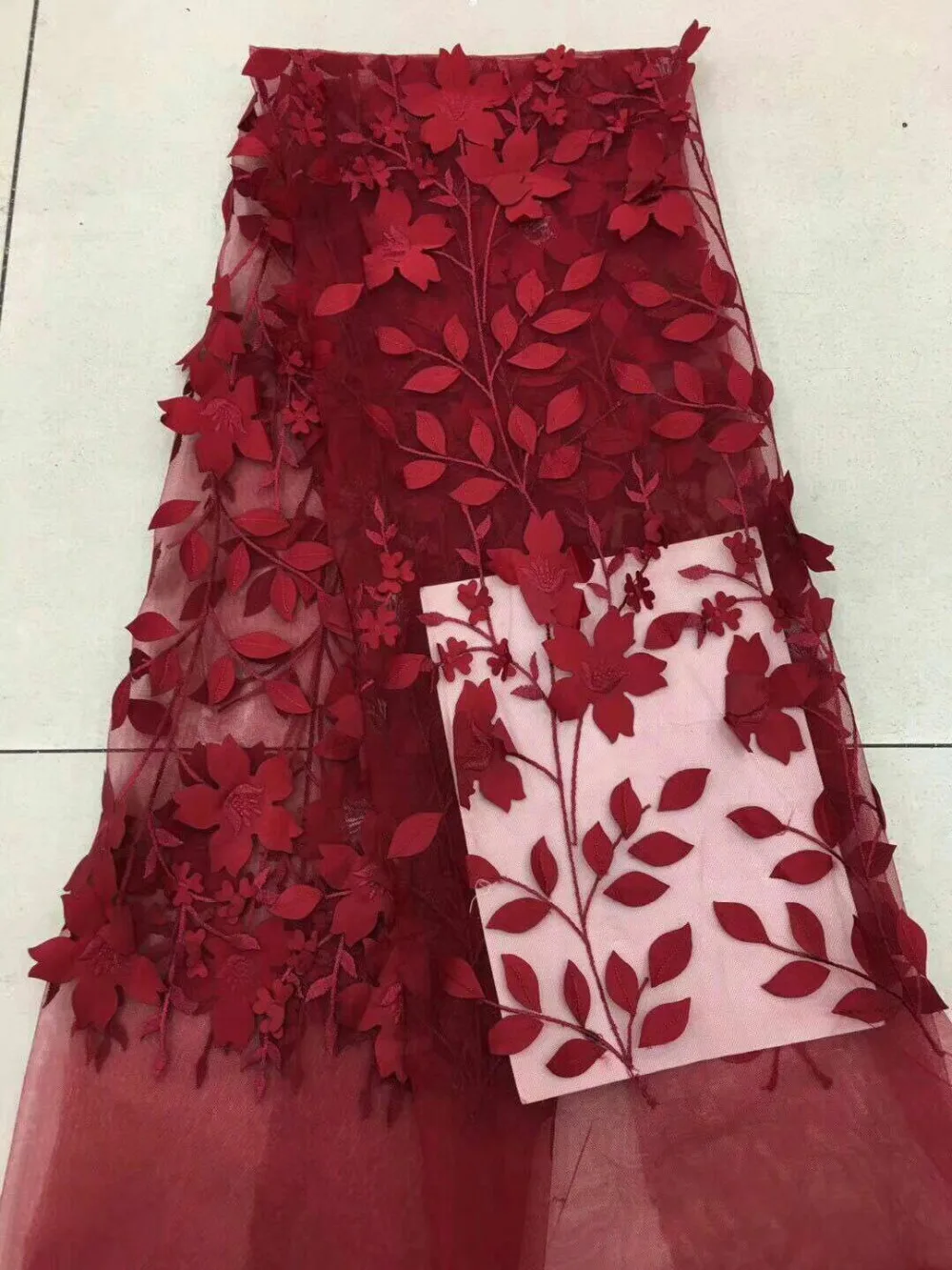 

Nigerian Laces For Party Dress African Lace Fabric 2018 High Quality Wholesale And Retail African 3D French Lace Sewing Material