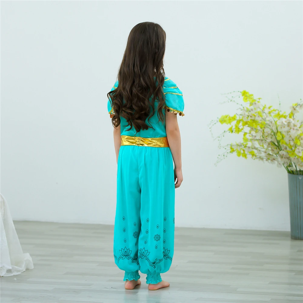 Aladdin костюм принцессы жасмина для костюмированной вечеринки Детский