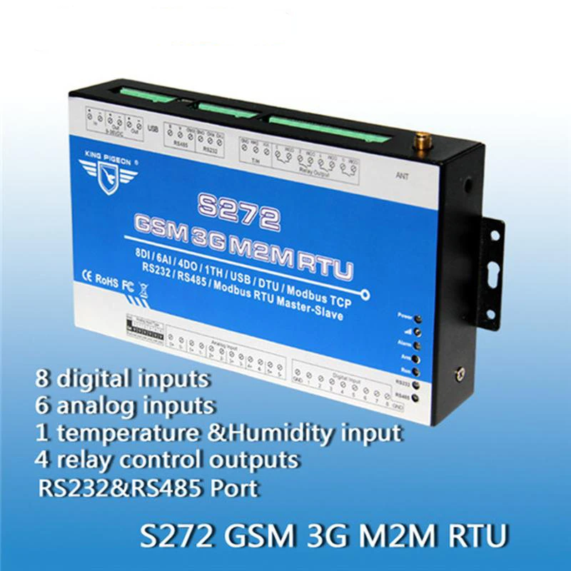 Король Голубь S272 сразу фабрика 3g реле GSM M2M SMS GPRS удаленного доступа Управление RS232