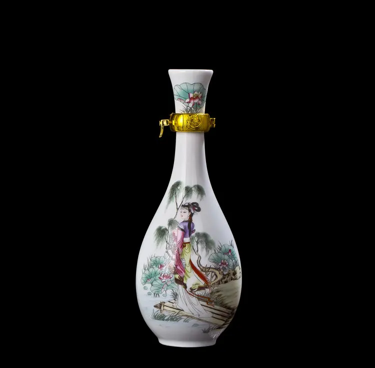 

4 шт./набор, керамические бутылки для вина, 500 мл