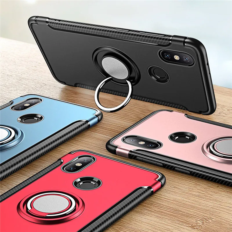 Армированный чехол для Xiomi Xiaomi Mi A1 жесткий с магнитным кольцом армированный A2 Lite 6X
