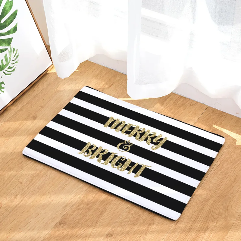 CAMMITEVER Stripes Dots Letters Black White Red Kitchen Carpet Floor Mat Living Room Hallway Area Rugs Anti-Slip Entrance | Дом и сад