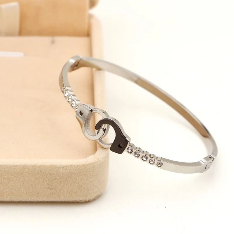 Модный дизайнерский Элегантный Браслет-манжета из нержавеющей стали эффектные