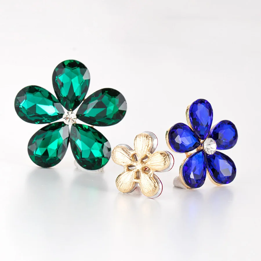 Новый Блестящий Кристалл для нашивки со стразами с когтями Diy в форме цветка