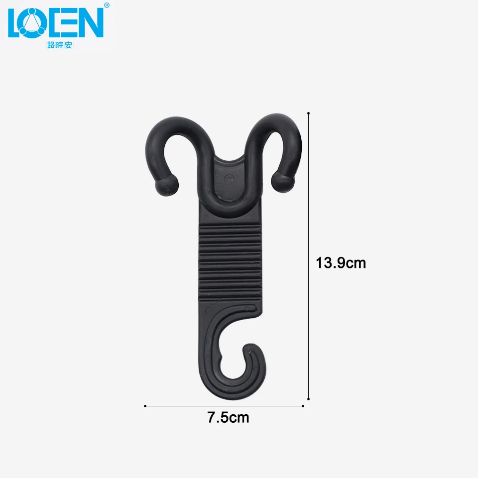 LOEN 2 шт. черный автомобиль груза багажник мешок крючок для вешалки для Passat B6 для VW Jetta для MK5 для Audi A4 A6 для Kia фокус