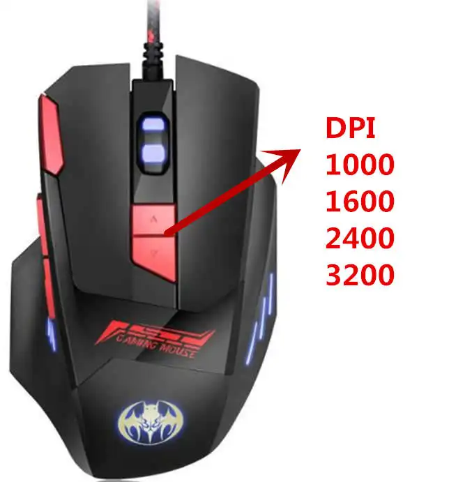 GAOMUYUE, проводная мышь, 7 кнопок, 6800 dpi, светодиодный, оптическая, USB, офисная, игровая мышь, геймерские мыши, игровая мышь для компьютера, ноутбука, ПК, G2 - Цвет: DPI-3200