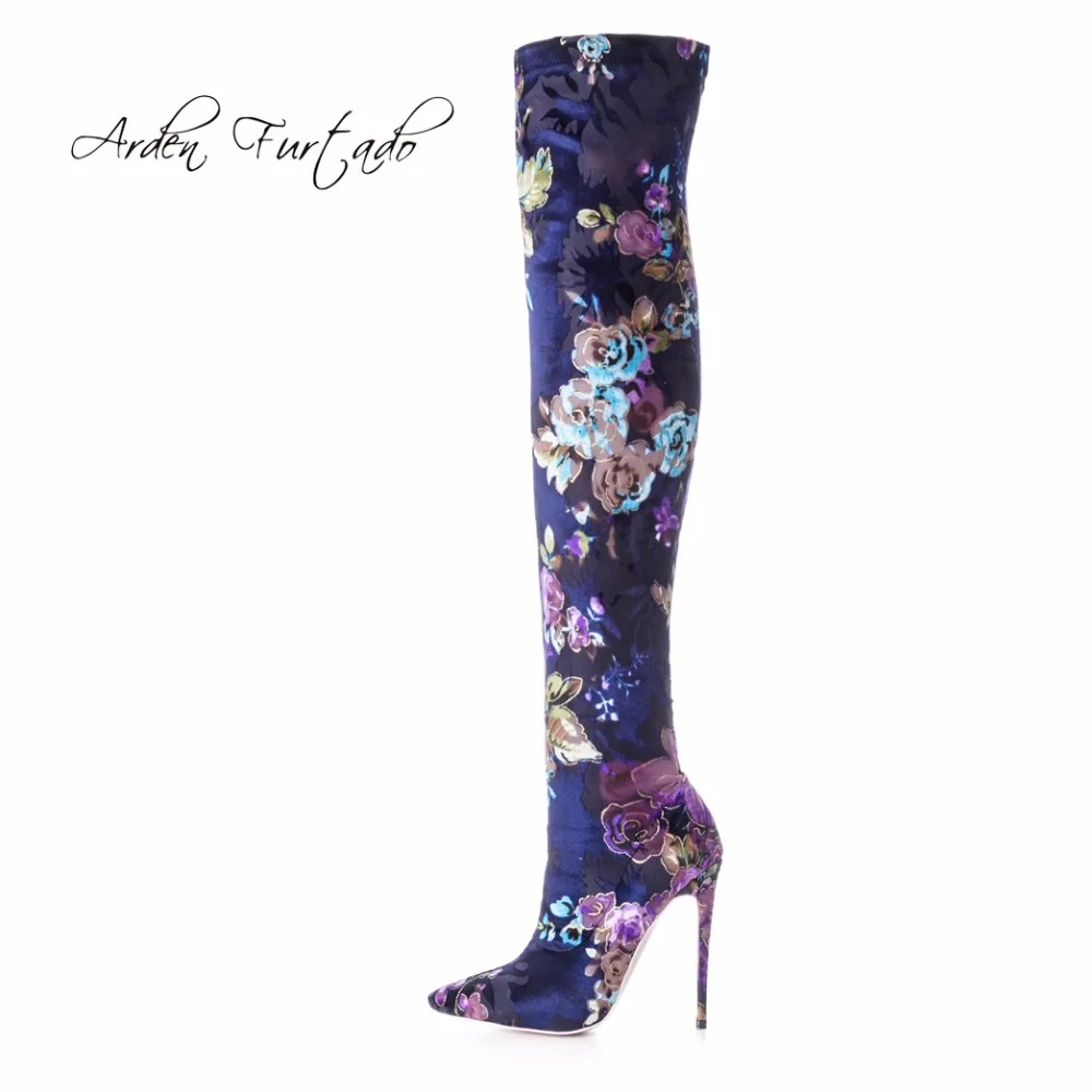 Женские сапоги на высоком каблуке 12 см с цветами|flower boots|boots fashionfashion boots |