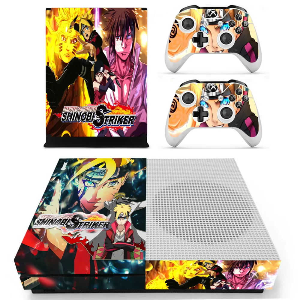 Аниме Наруто боруто наклейка на кожу для Xbox One S консоль и контроллеры наклейка на кожу для Xbox One тонкий винил