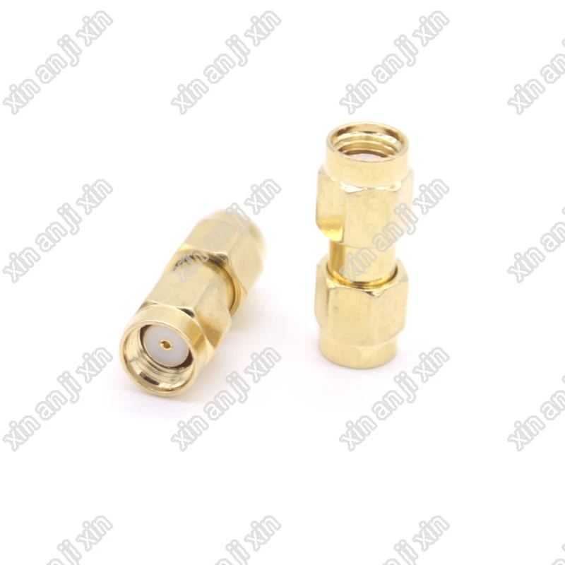 

5pcs RF connector RP SMA male to RP SMA male adapter female pin